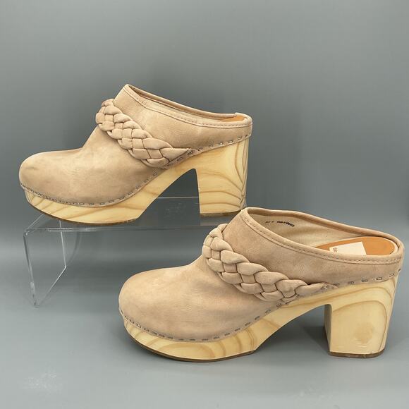 Dolce Vita Tan Braided Heeled Mules - Picture 2 of 10
